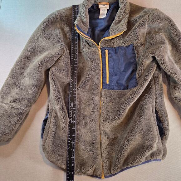 Tommy Bahama Girls XXL (16) Fleece Jacket – Green Blue Yellow, Full Zip - Picture 7 of 16